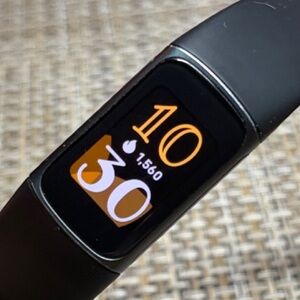 Fitbit Charge 5 - Black Smartwatch w/ charger & extra bands